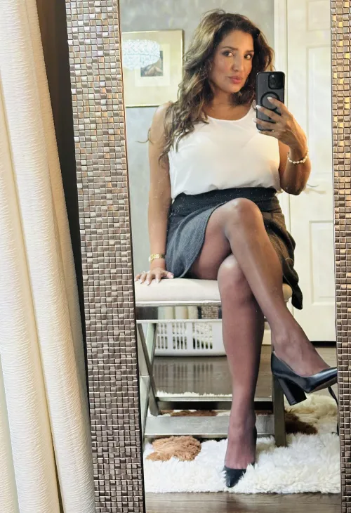 Thumbnail Turning Heads at the Office in Stylish Pantyhose - LatinaSeven7