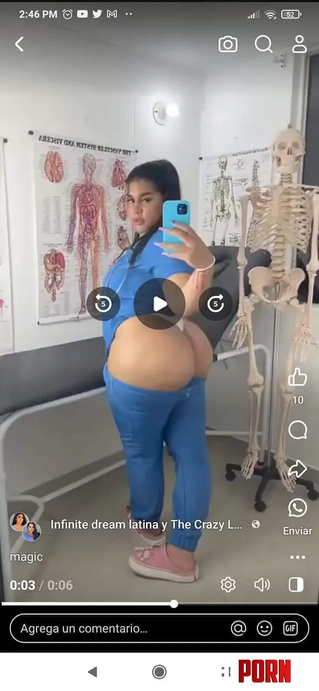 This beautiful Latina that makes vids in scrubs  by Bus_kun