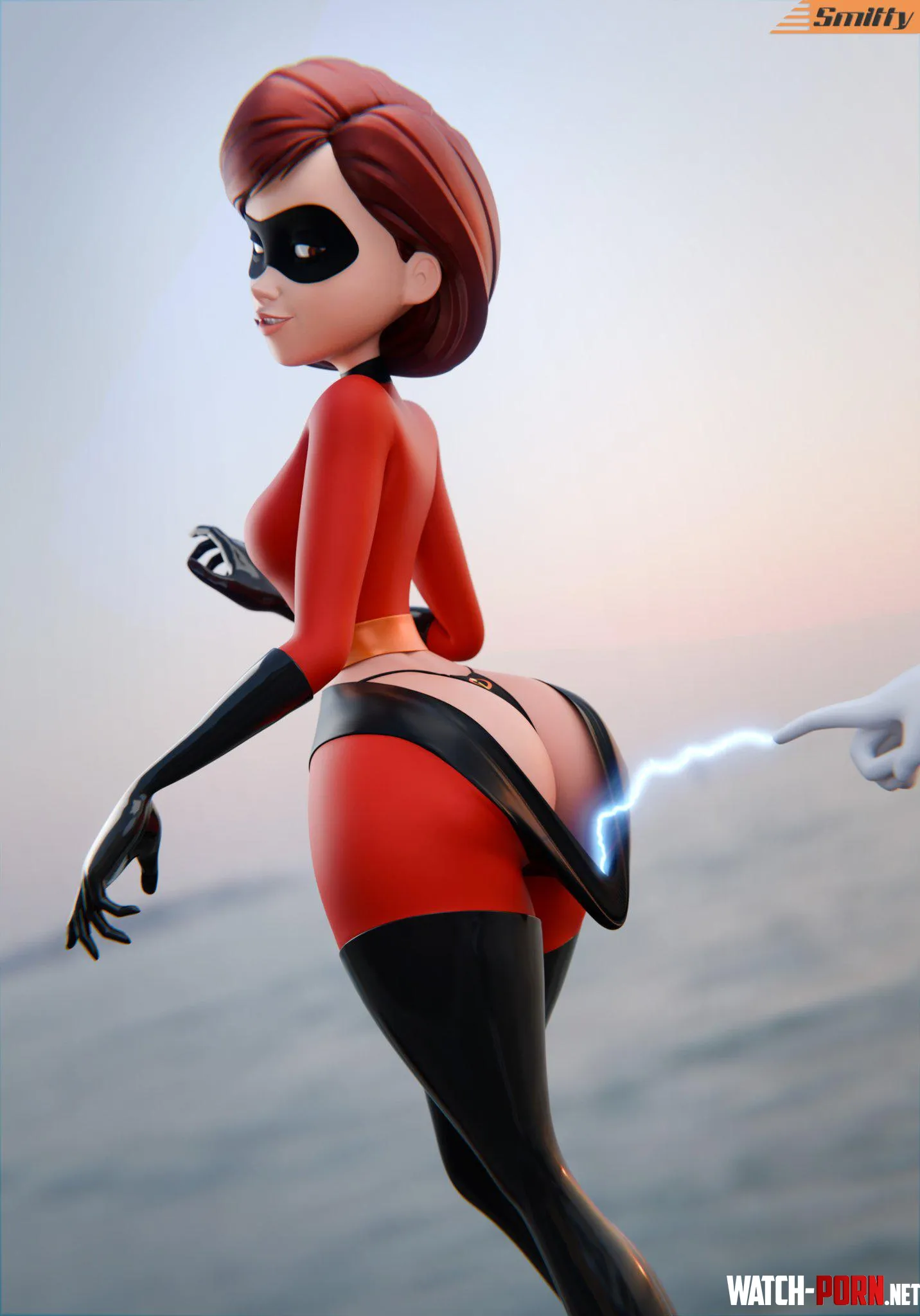 Helen Parr  Elastigirls secret is a thong under her super suit Smitty The Incredibles by gifsundgirls