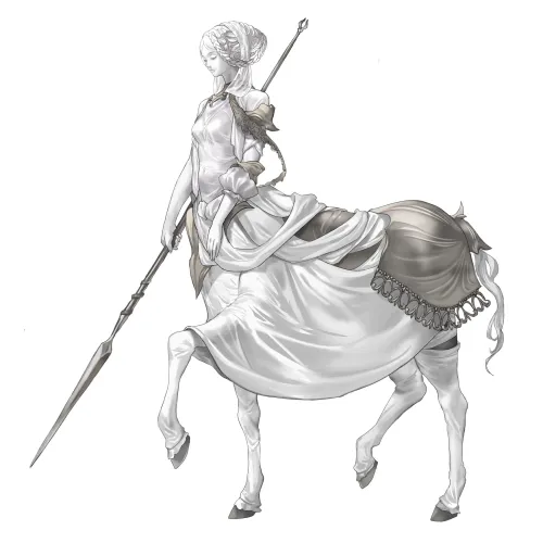 Thumbnail White Centaur Knight Original: Artistic MonsterGirl Magic | Zewen_Senpai