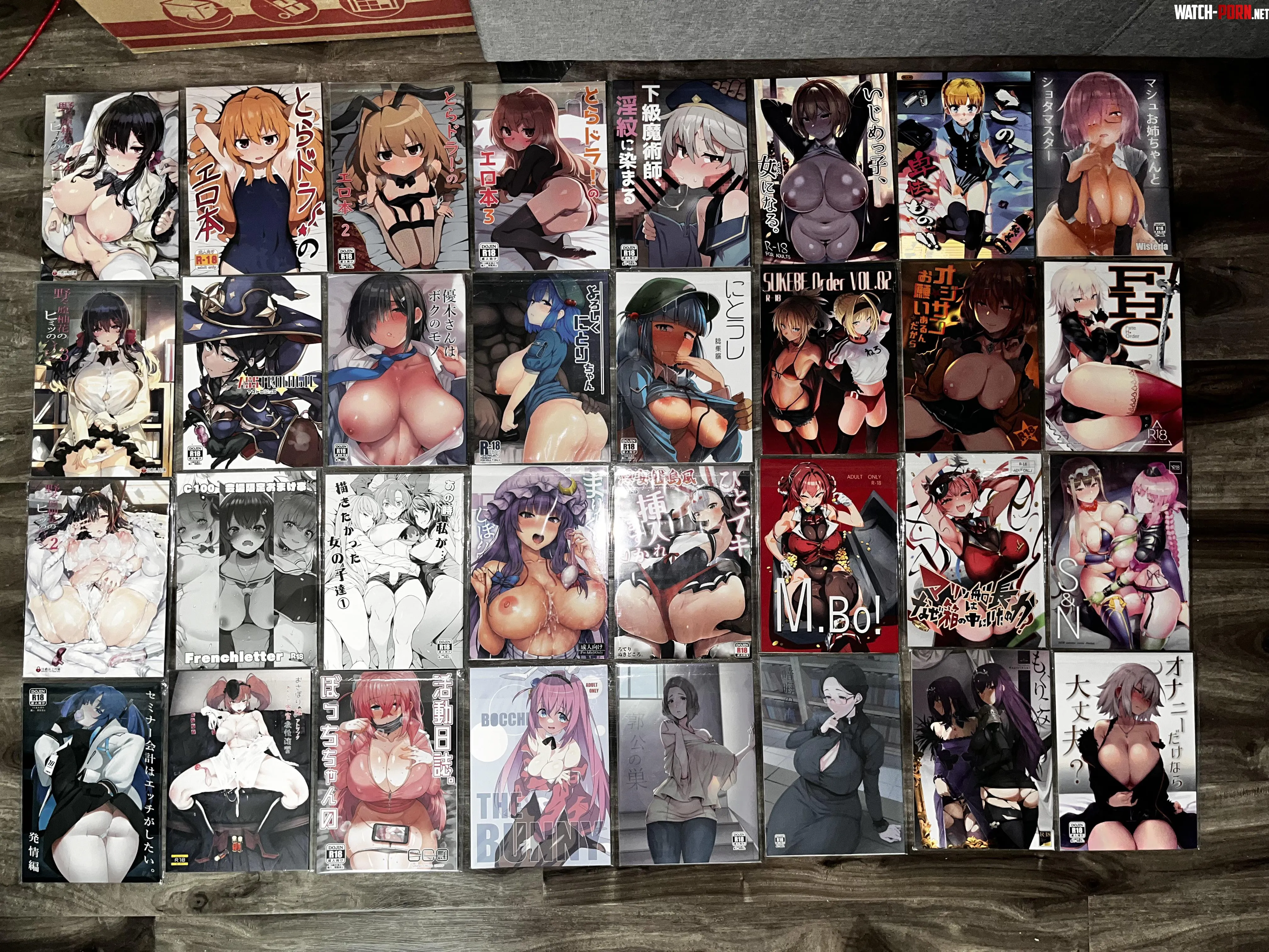 My doujinshi collection  by Spooky80