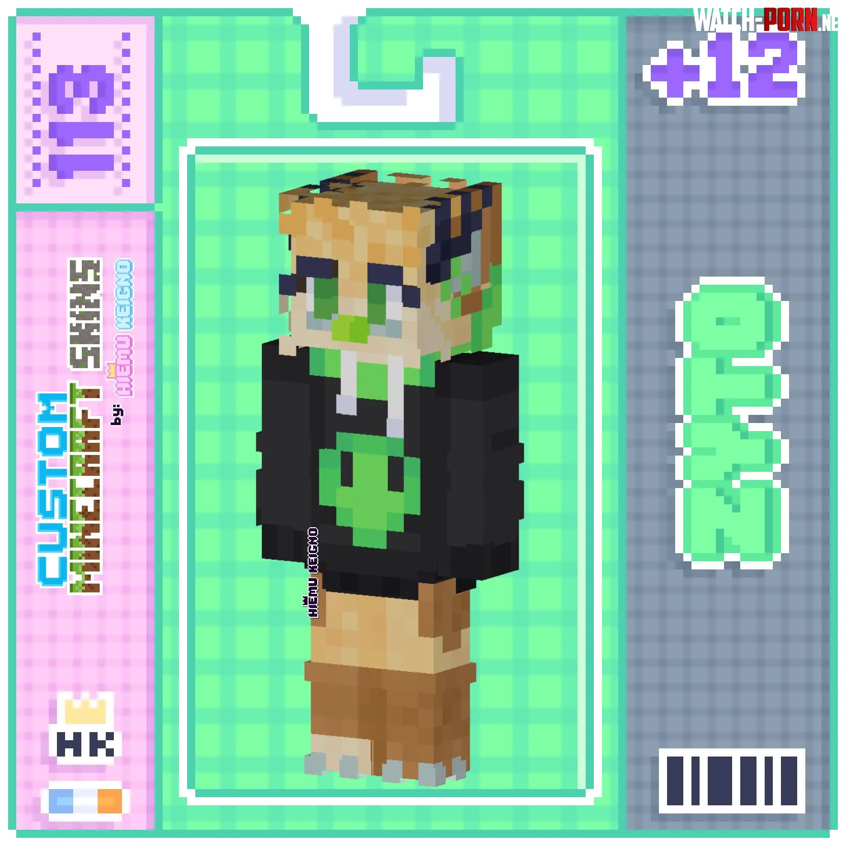  Furry Deer  Border Collie Minecraft Skin Commission Art by me  by hiemukeigno