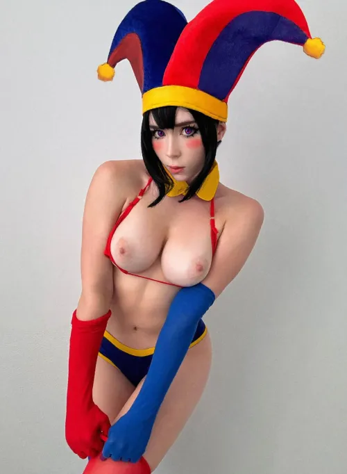 Thumbnail Cosplay Delight: Pomni from The Amazing Digital Circus by Sweetie_Fox in nsfwcosplay Category