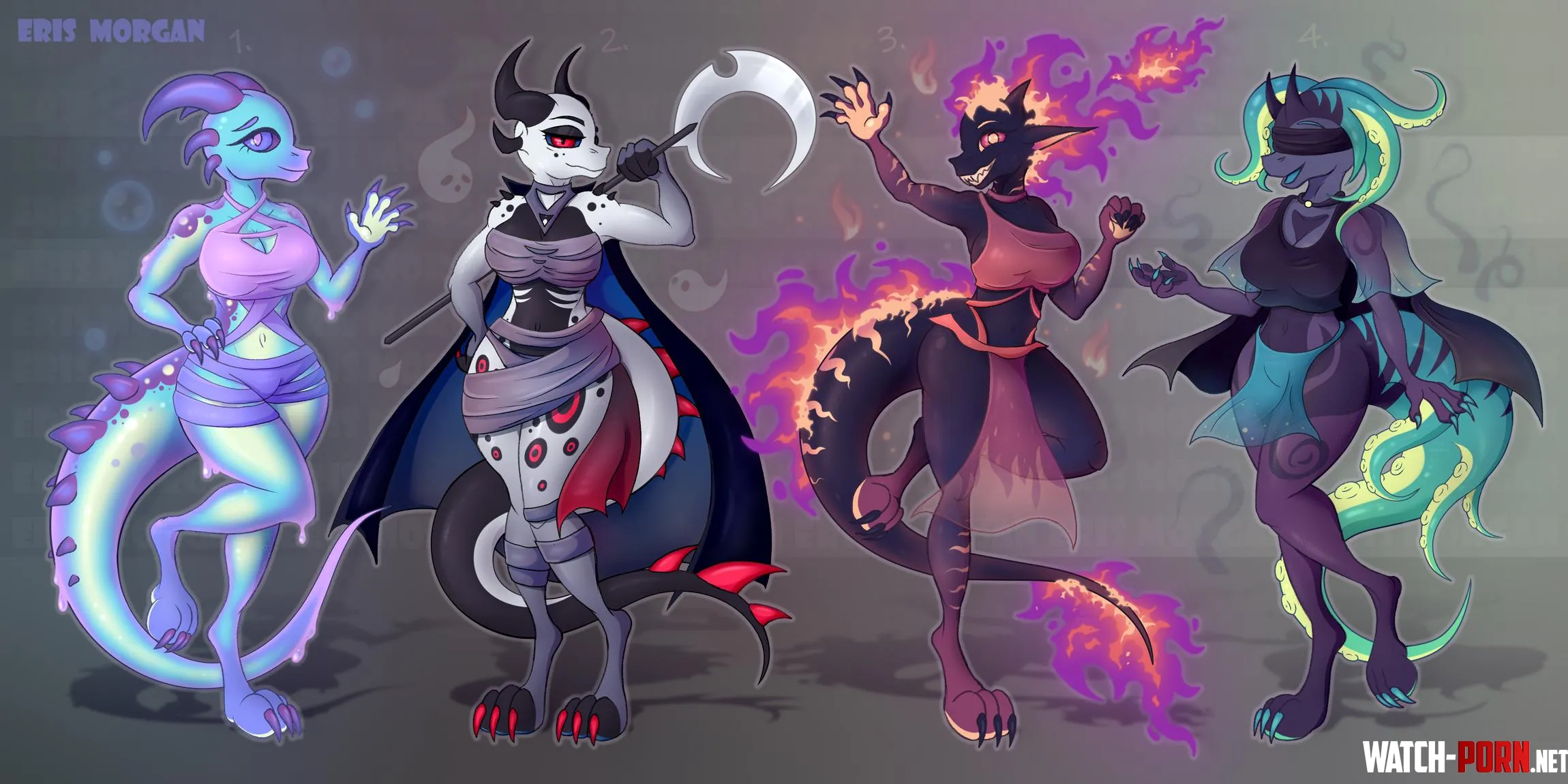 Halloween Kobold  Adopt Batch Art by me link in comm Took a lot of time but Im glad I finished it by Eris_Morgan