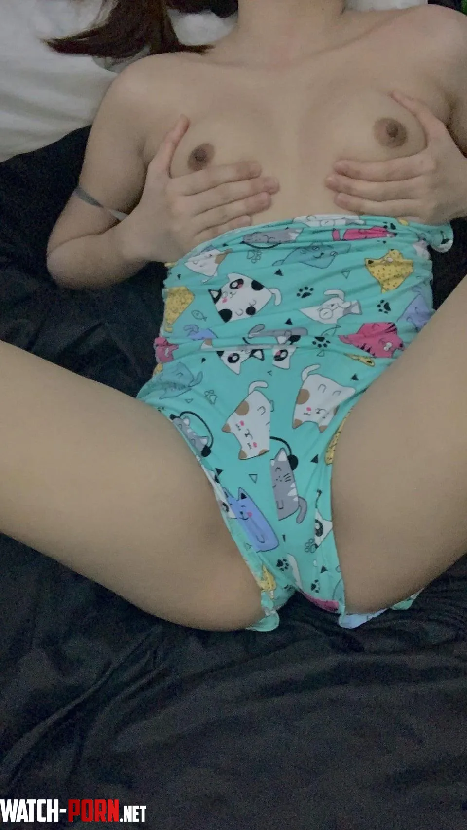 I just wanna show you my favorite cartoon sleepwear and my pair of boobies at the same time  by nursejoylyn