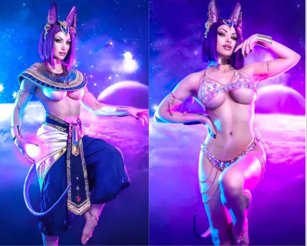 Thumbnail AzuraCosplay's Embellished Lord Beerus vs. Lewd AzuraCosplay