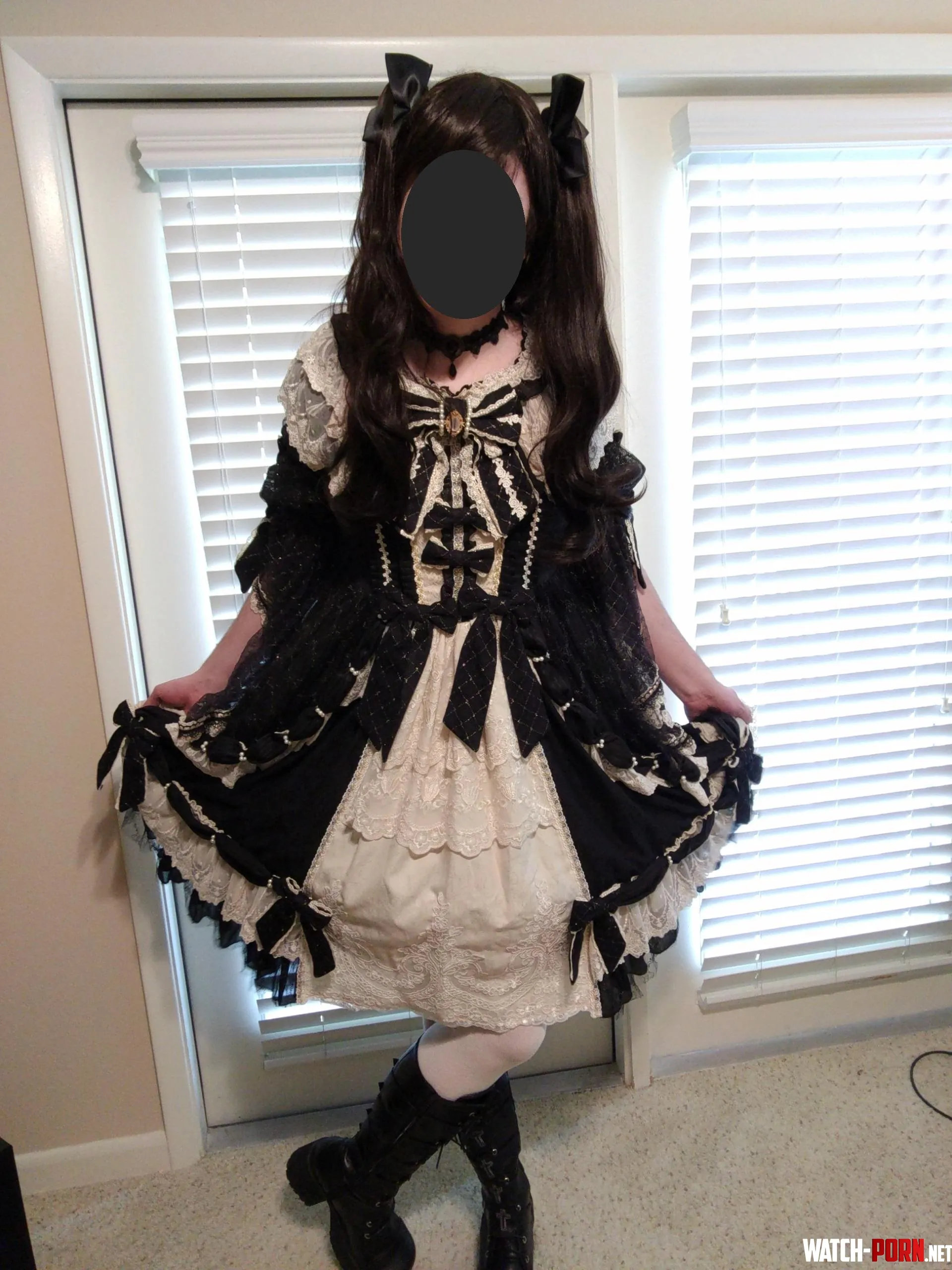 Im 6 tall but that doesnt stop me from putting on chunky boots and Lolita dresses by Student_Freya