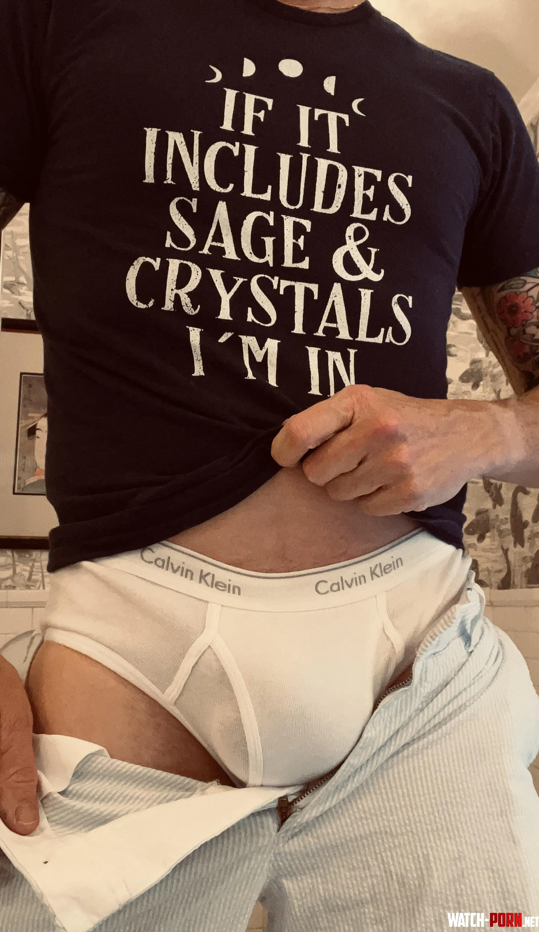 Any other magical tighty whitey lovers out there I love how these Calvins fit me  by WhiteBriefsShowoff