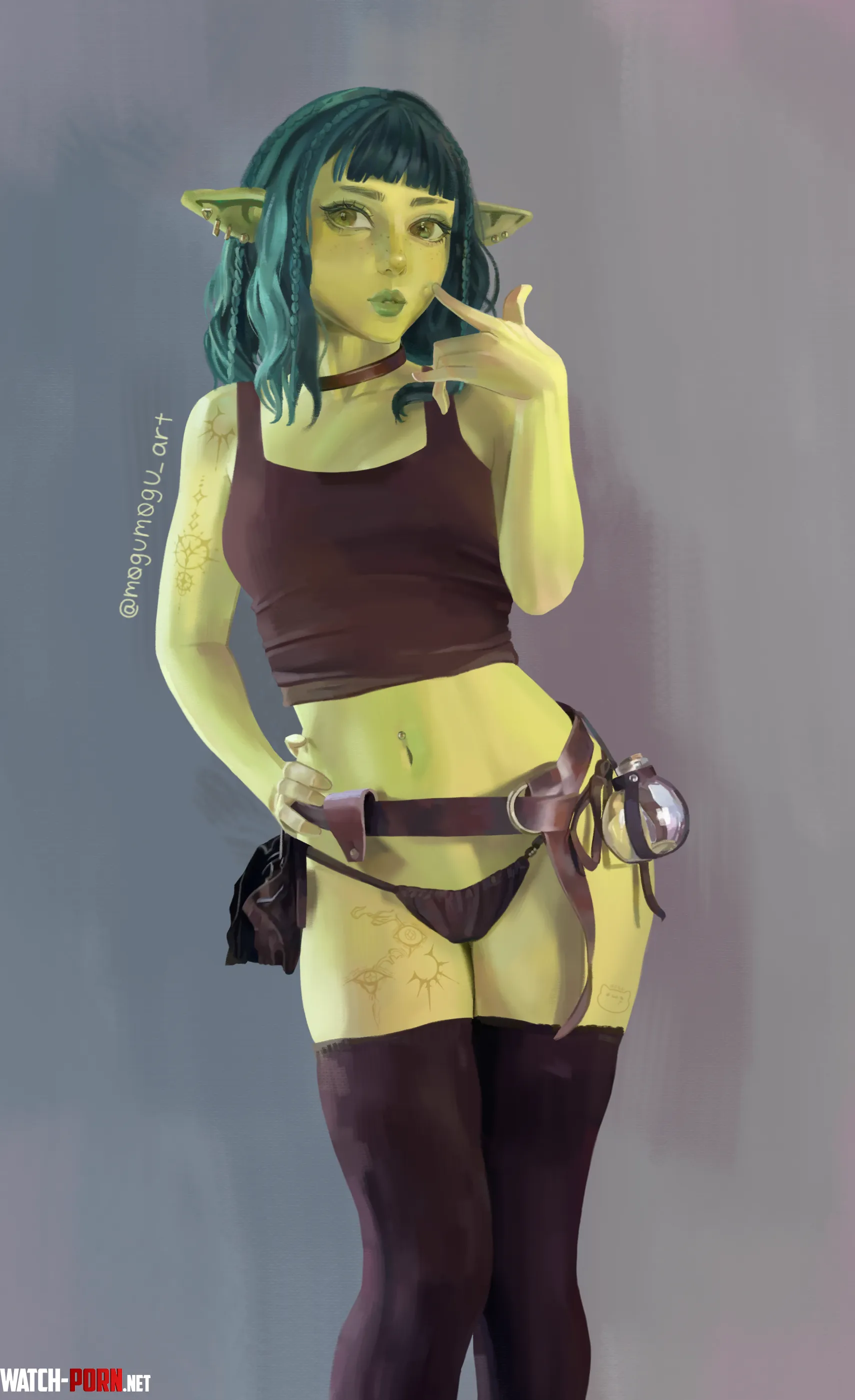 Goblin Selfmogumoguart  by yutohateseverything