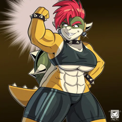 Thumbnail Bowsers' Female Version: Furry Art by rodolfoslime