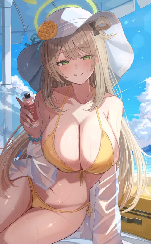 Thumbnail Discover Nonomi's Unique Swimsuit Style by konosubak