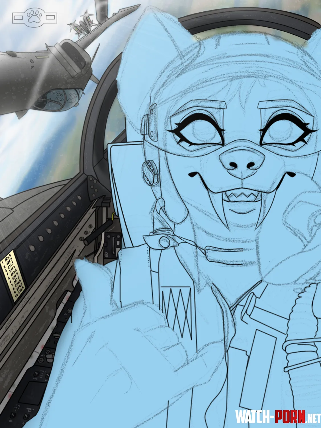 For the aviation nerd furs doing a DCS stream soon D WIP Collab me and Fruitelifox  by raindyrps