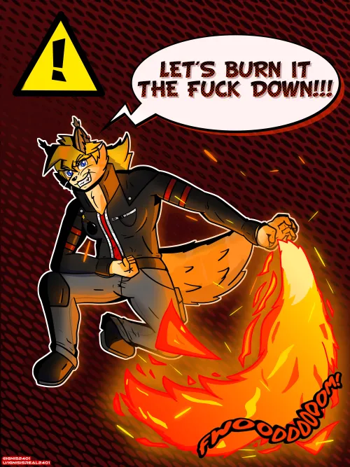 Thumbnail Let's Burn It Down: Furry Artistry by Ignisisreal2401