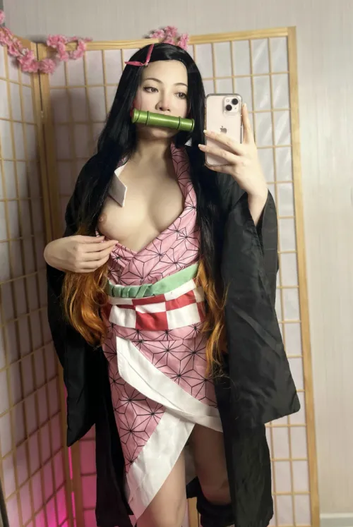 Thumbnail Keira_Ko Brings Nezuko Kamado to Life in cosplaygirls