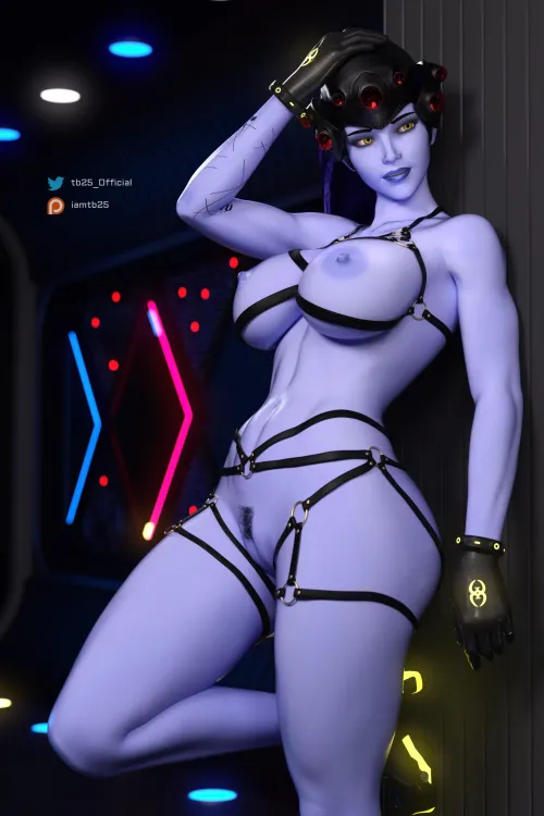 Thumbnail Widowmaker Loves Straps in TB25's Overwatch Creation by Mxfyn - rule34