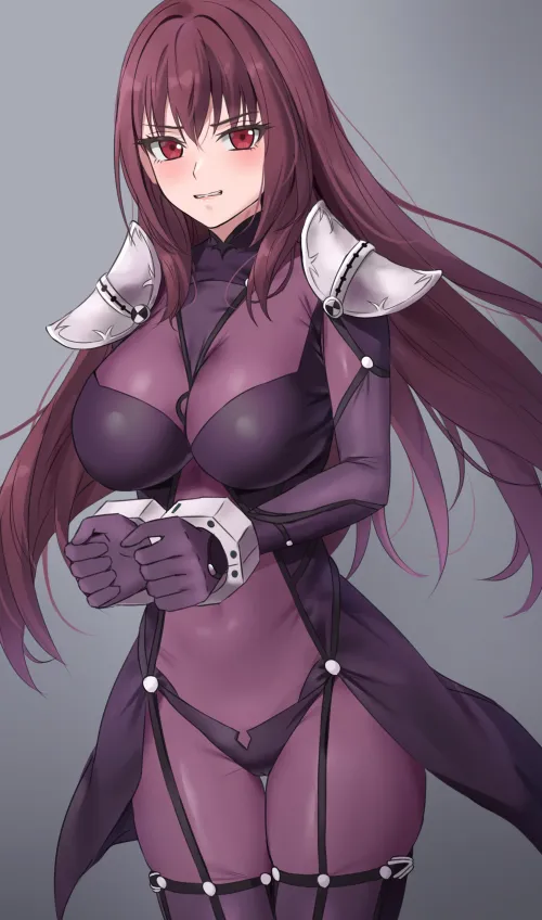 Thumbnail Elegant Bodysuit Beauty: Scathach FateGO by CheetahSperm18