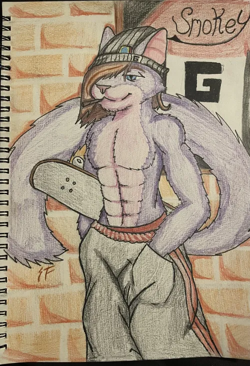 Thumbnail Meet Smokey G: A New Furry Sona by Wesk-Wildcard