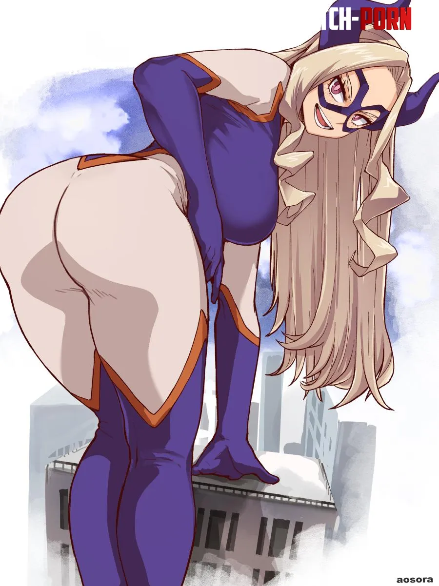 Mount Lady shows off her butt My Hero Academia aosora by sagittariush2