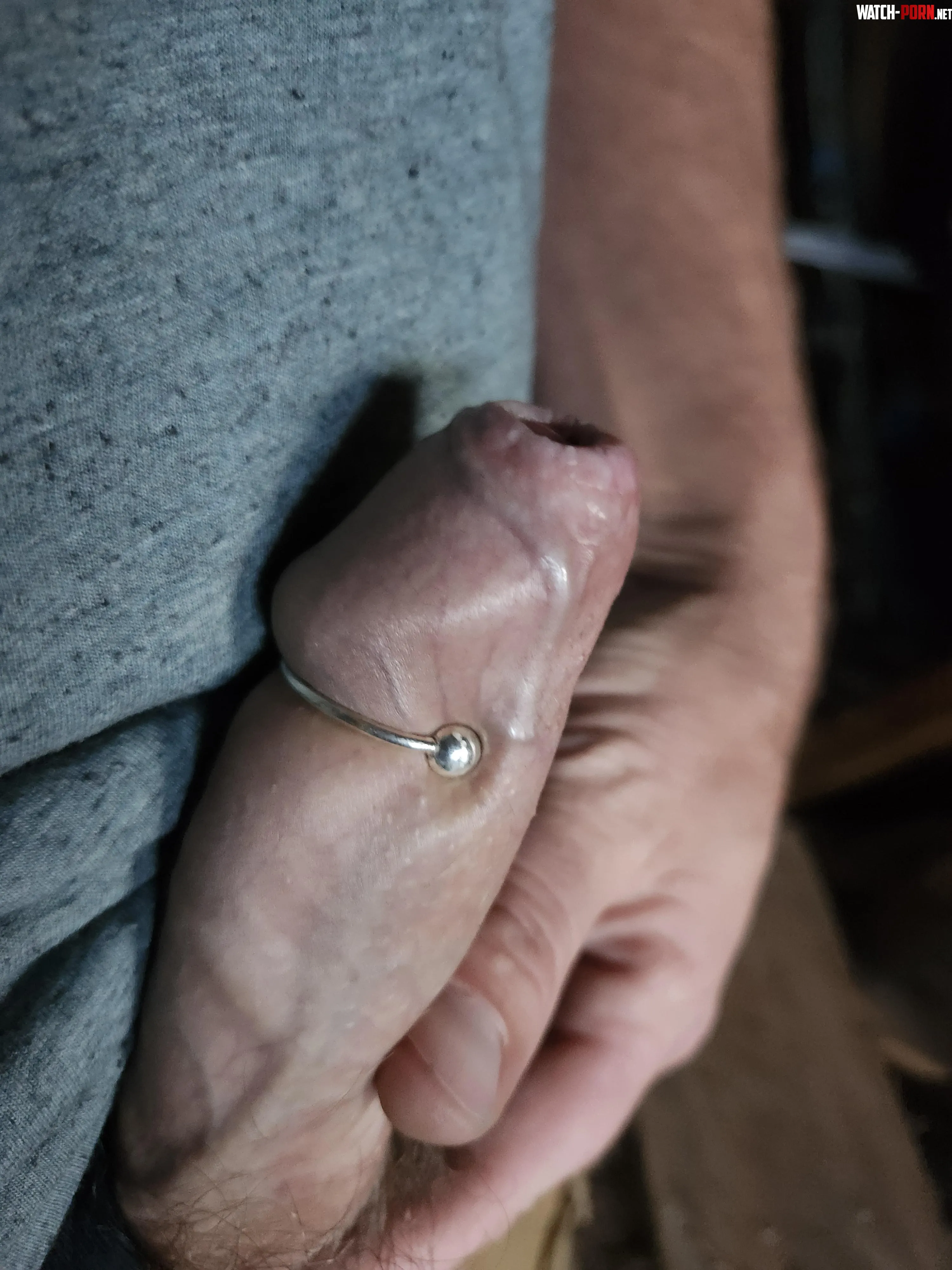 just finished making this cock cuff for myself sterling Silver by DiggerJer