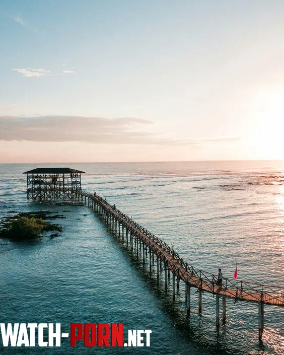 Yet another stunning photograph capturing the surfing boardwalk of Cloud 9 Siargao   by dodiagno