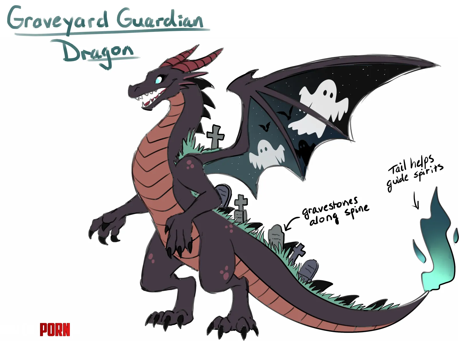 This Dragon Likes To Befriend Ghosts 3 Adoptable by Glittering-Amount-68