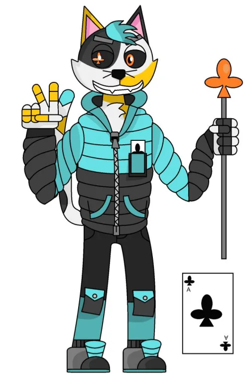 Thumbnail Completing the Ace Card Quartet: Art by Yellowline1086 | Furry Theme