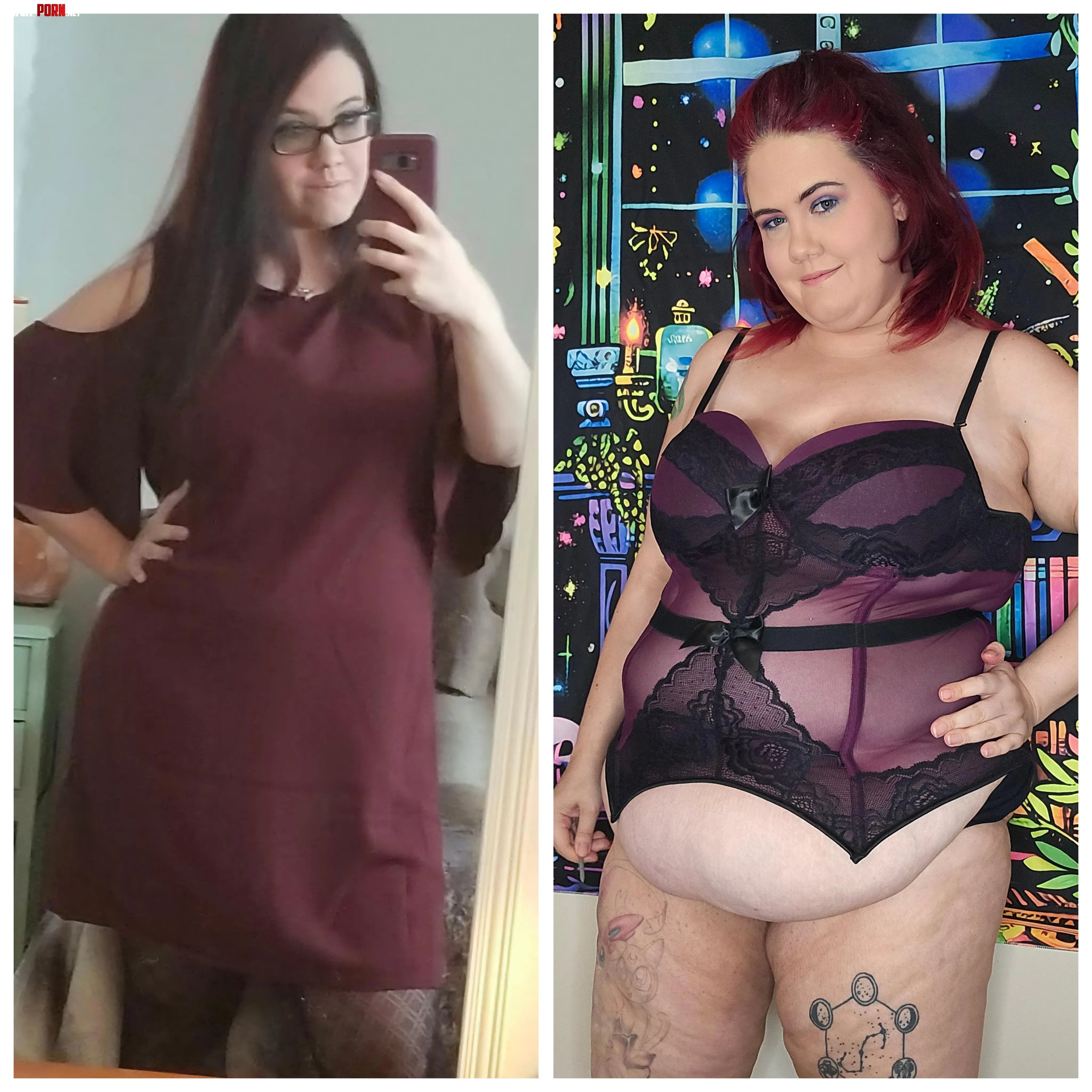 My weightgain 2017 to 2024 by CurvyLizaBBW