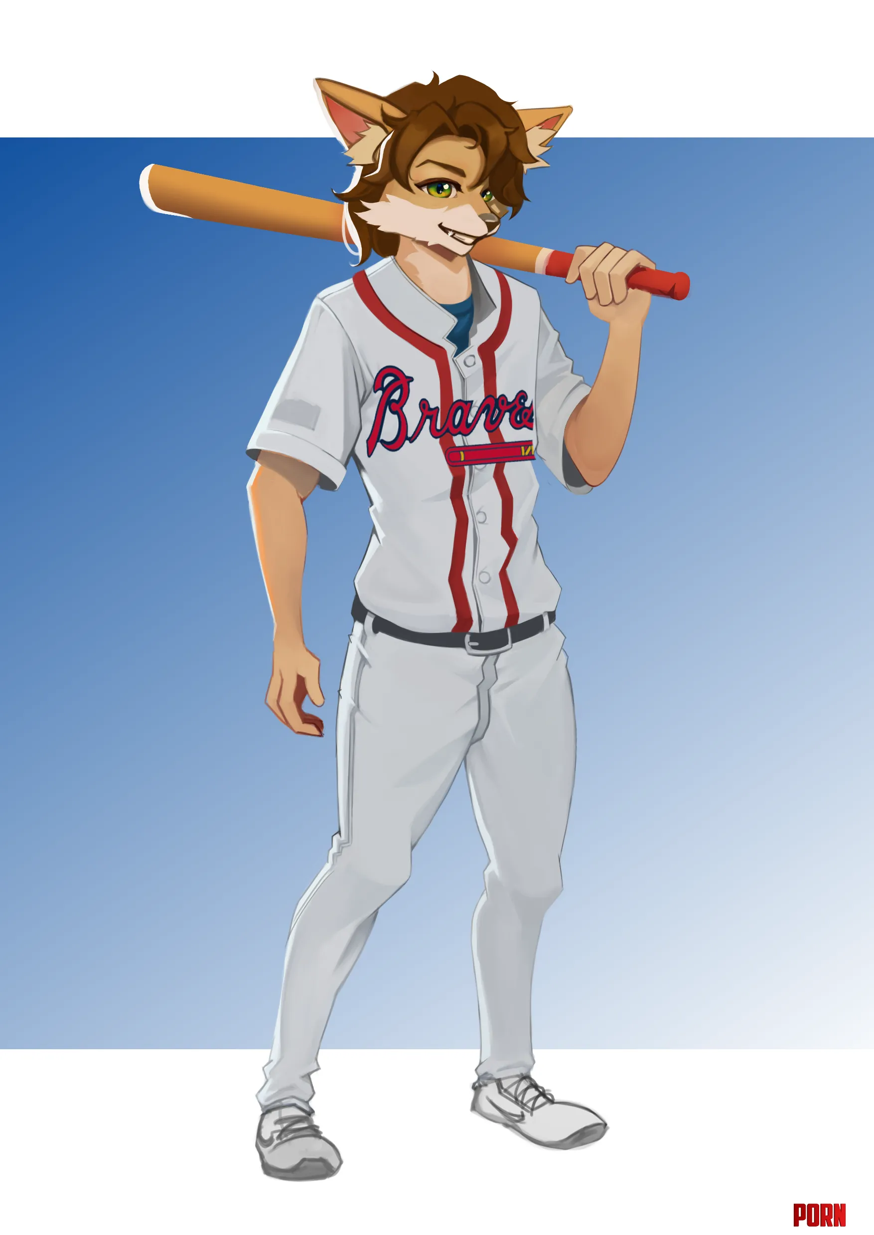 What do you think of this baseball player art by me kazuyoshiii by Kazuyoshiii_