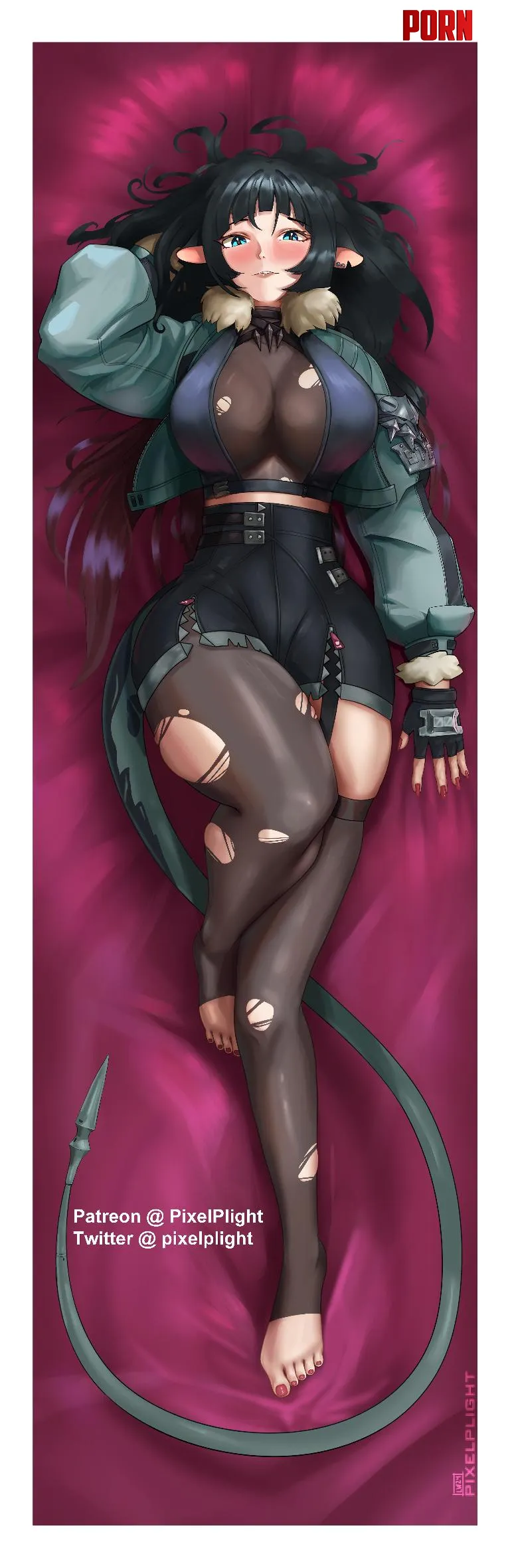 Jane Dakimakura from ZenlessZoneZero by PixelPlight