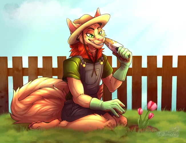 Thumbnail Gardening Artistry by Lynanome in the Furry Category