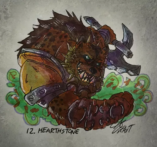 Thumbnail Artistic Passion: 'Day 12 Hearthstone Furktober 2024 My Art' by Cylinder_stArT