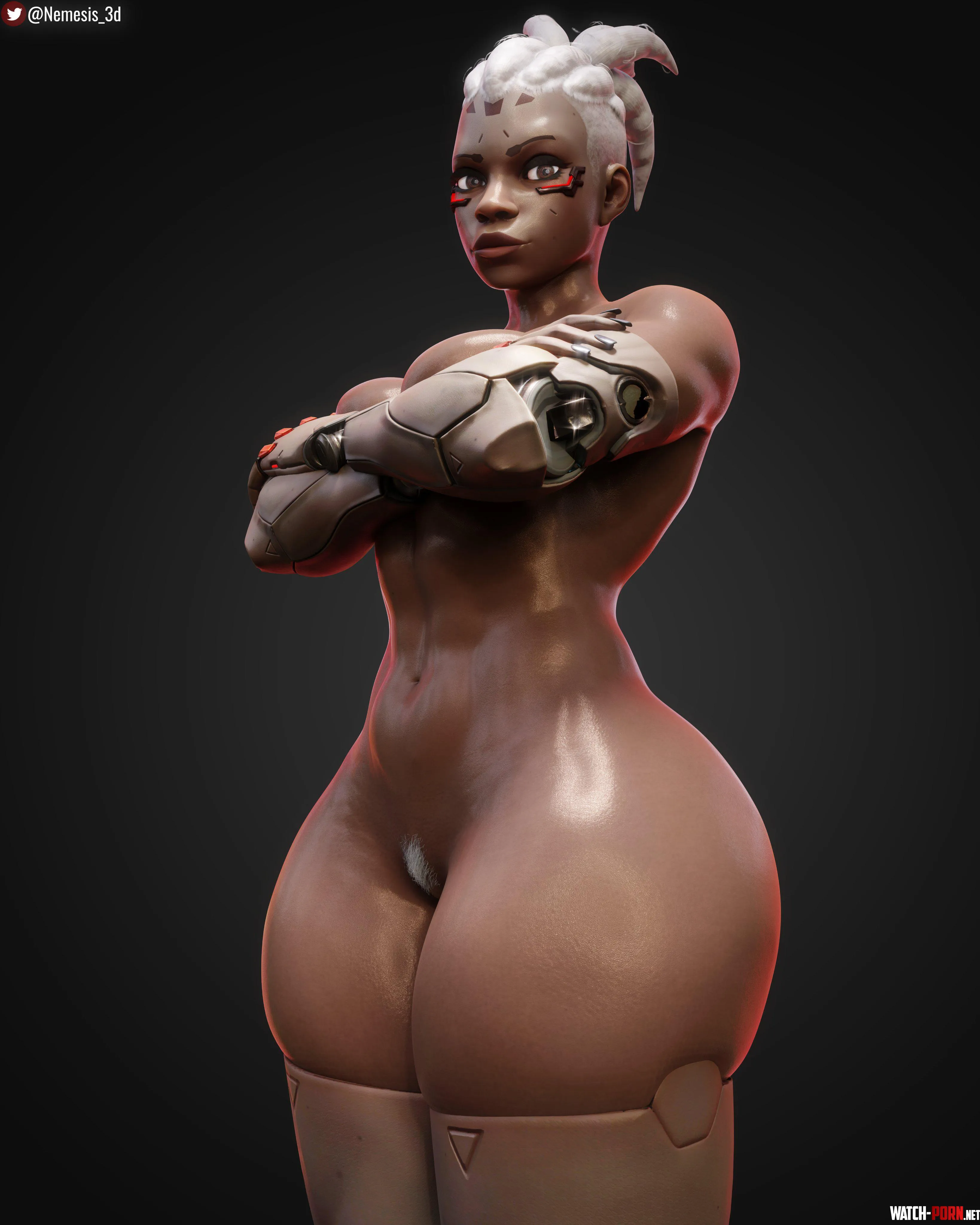 Thicc Commander Sojourn Nemesis3d Overwatch by EroMestre