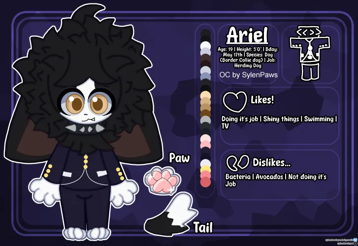 Thumbnail Border Collie OC Ariel: Artwork 271 by SylenLean