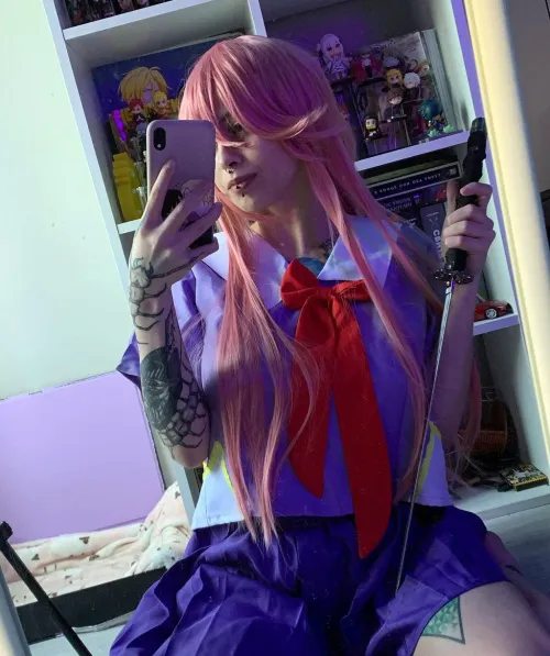 Thumbnail siyanalyon Astounds as Yuno Gasai from Future Diary in Cosplay