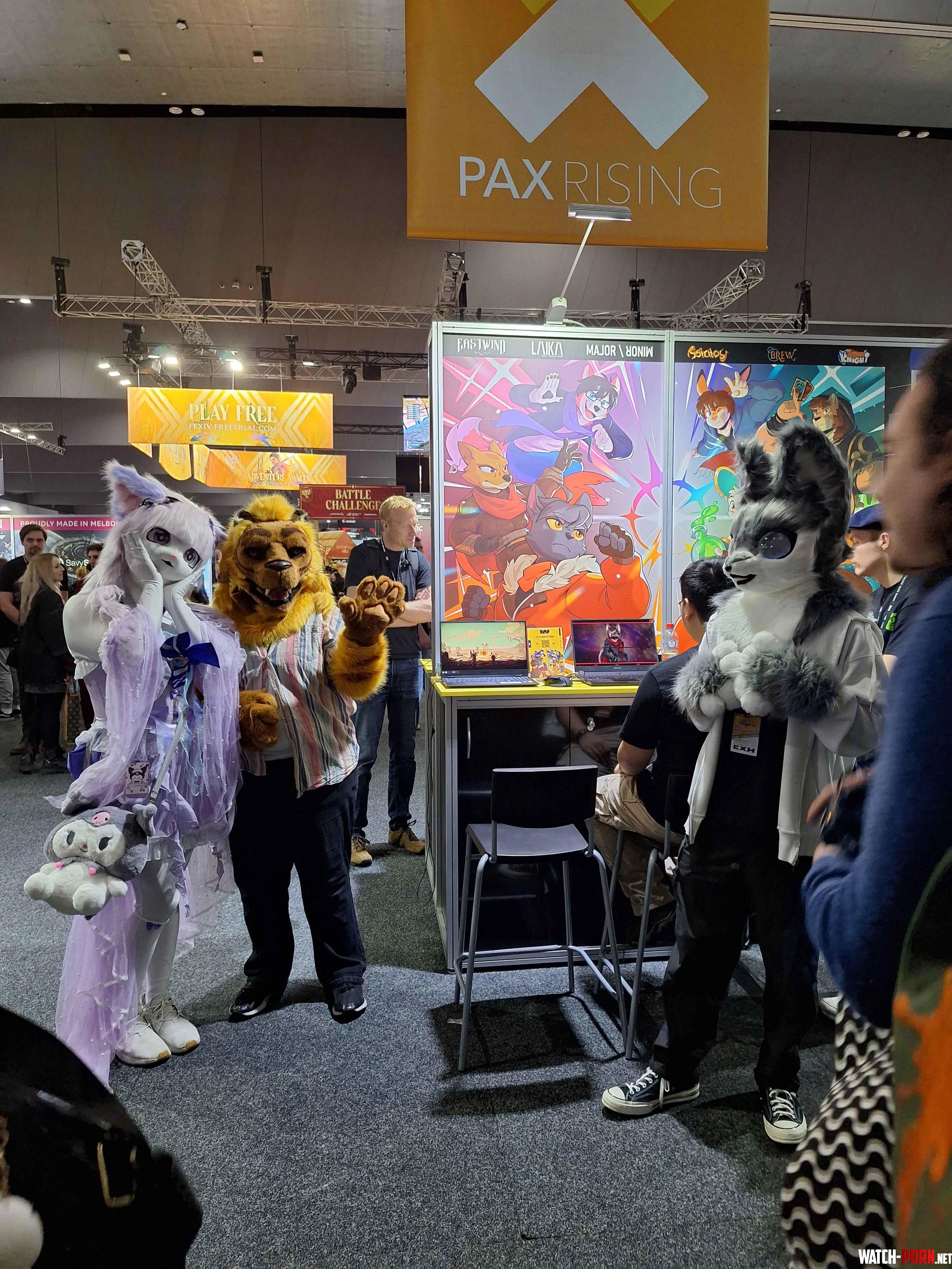 Furry game dev booth at PAX Australia Anthro Fest by Brian0749