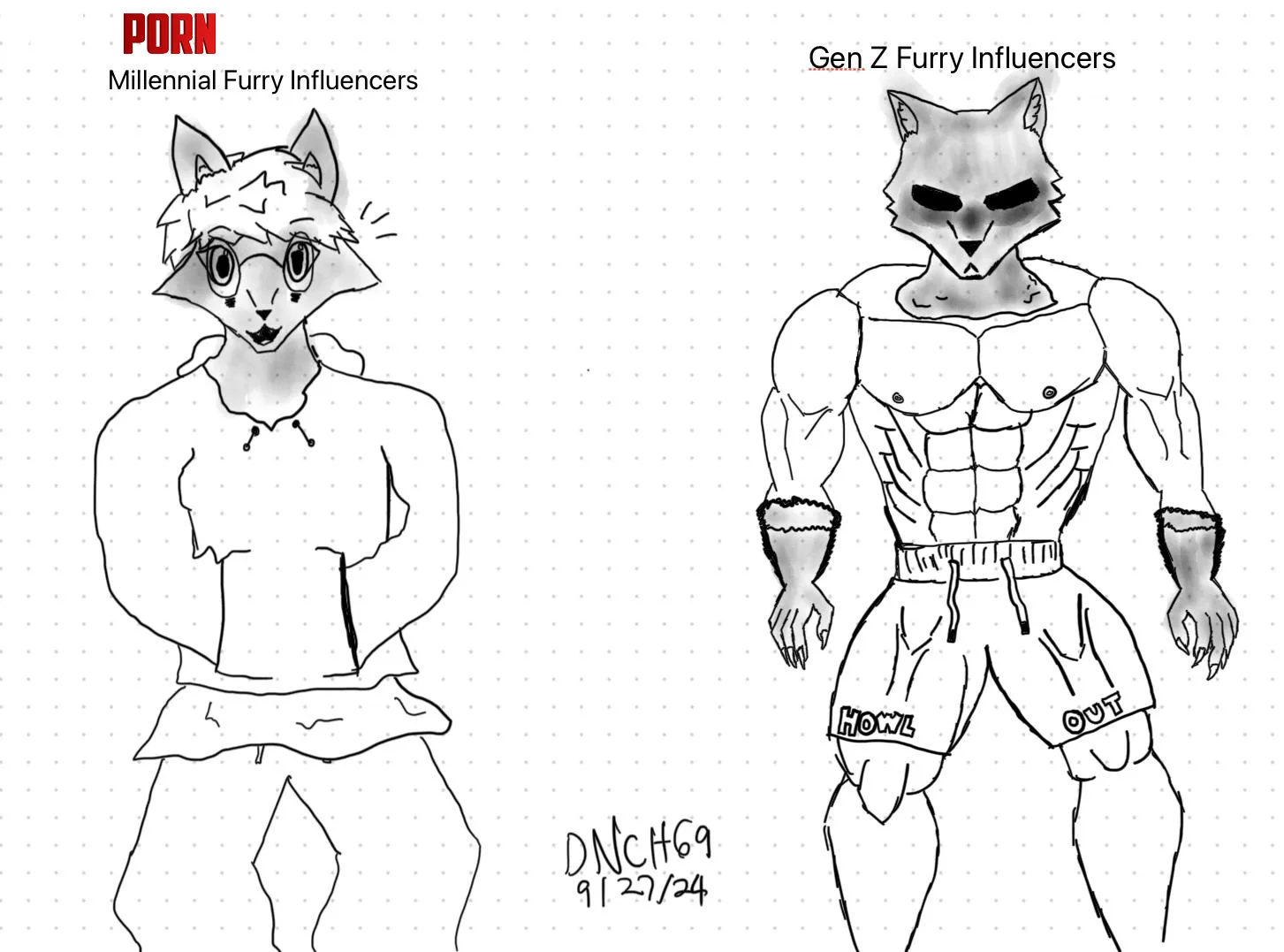 Gen Z Furry Influencers On Instagram Be Like Art By Me by Donotclickhere69