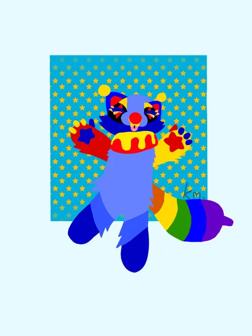 Thumbnail Celebrating Joy: Happy Clown Illustration by Throwaway_lonel