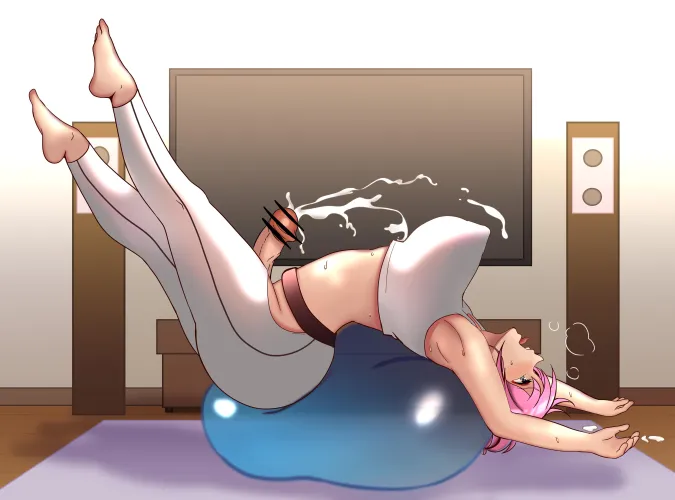 Thumbnail Mama Bocchi Exercising - Cumming with Bocchi The Rock by Csxc