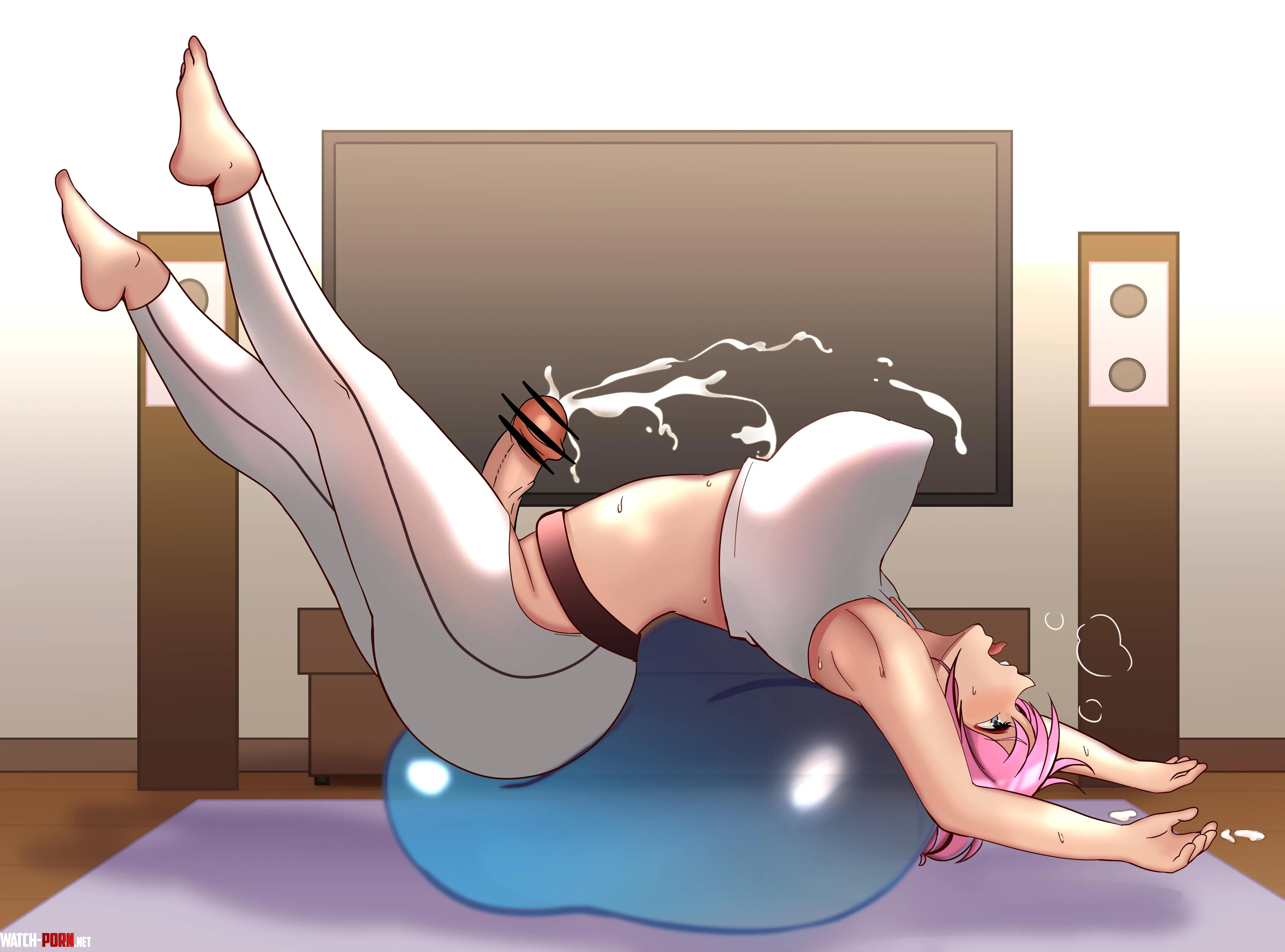 Mama Bocchi Cumming While Exercising Bocchi The Rock by Csxc