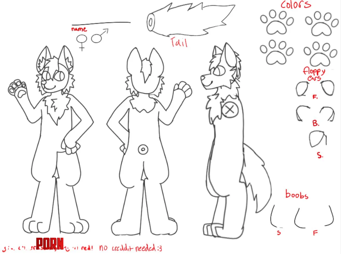 I made a canine fursona base 3 by Glass_Technician8029