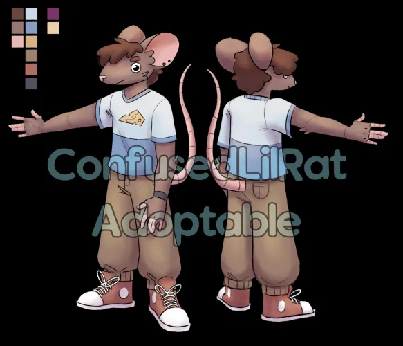 Thumbnail First Adoptable Full Commercial Use - Link in Comments by ConfusedLilRat | Furry Category