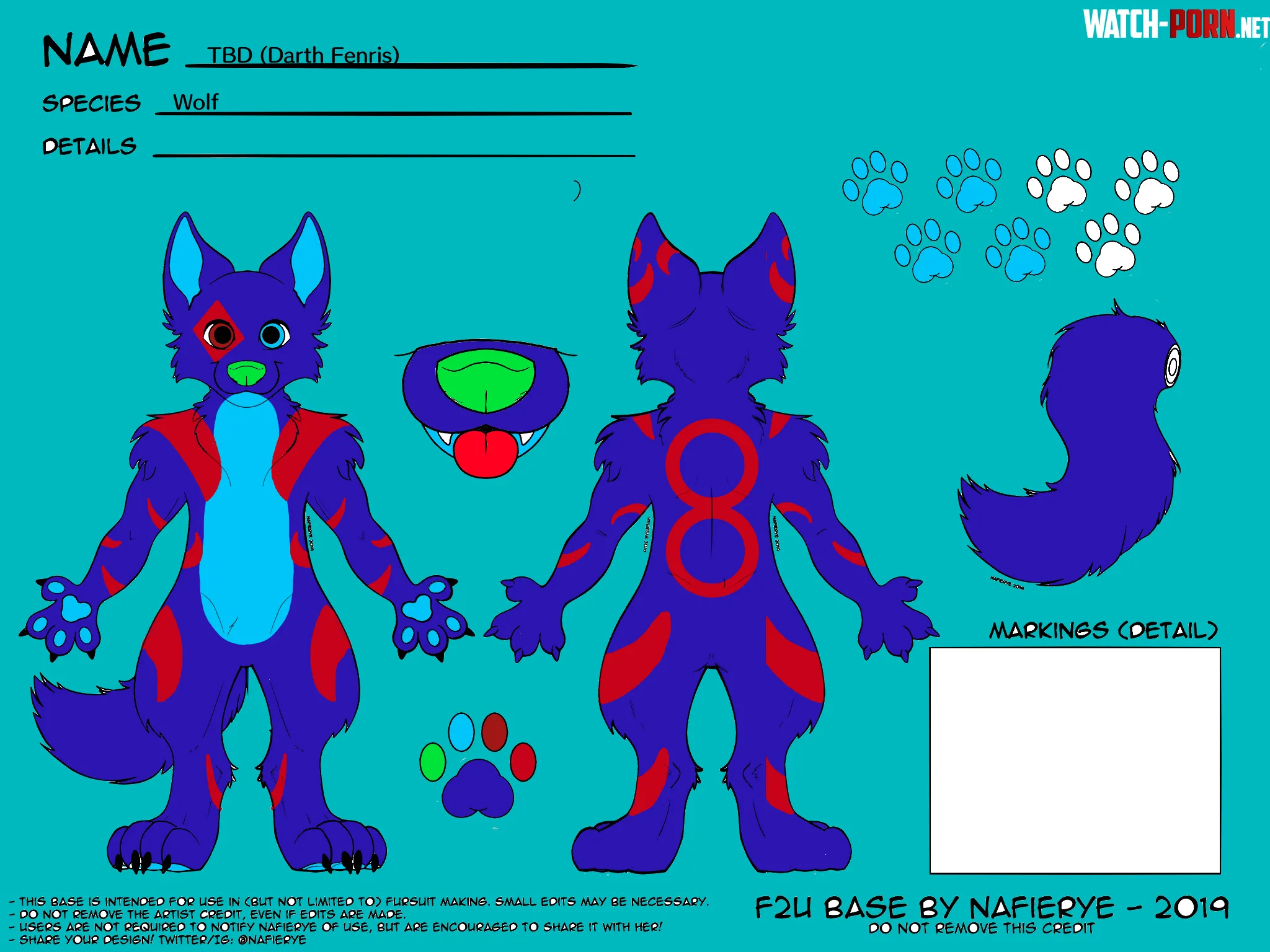 First ref sheet Template by NAFIERYE And the colored in is by me im newish to the fandom did i do it right by THE_LEGO_FURRY