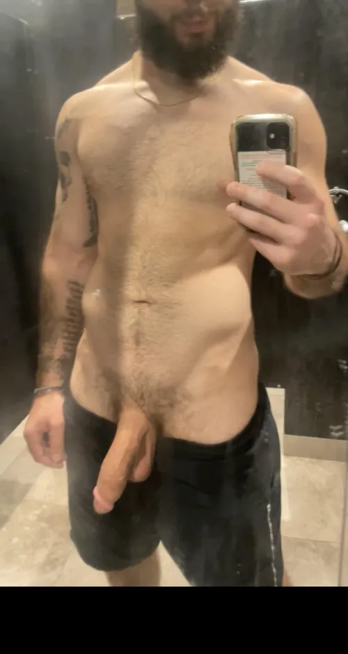 Thumbnail Unveiling the Allure of a Big White Cock in a Dirty Mirror by FeedandBreed02