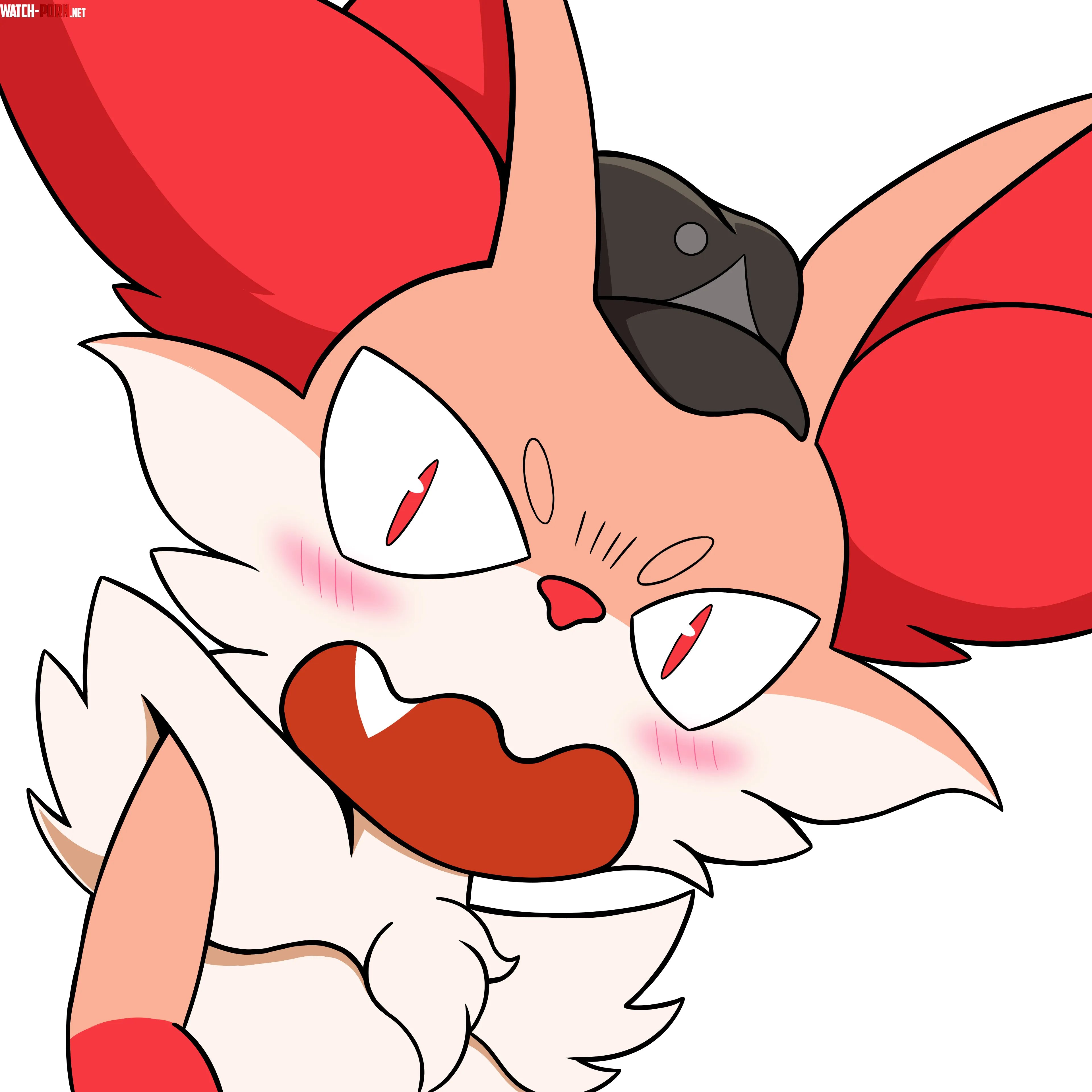 Gooberish phox creature emote mine by Kunsip