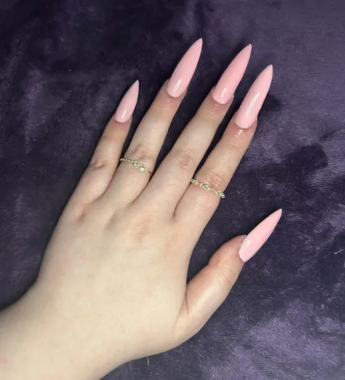 Thumbnail Celebrating with a Baby Pink Birthday B*tch by yourvanillatragedy | NailFetish