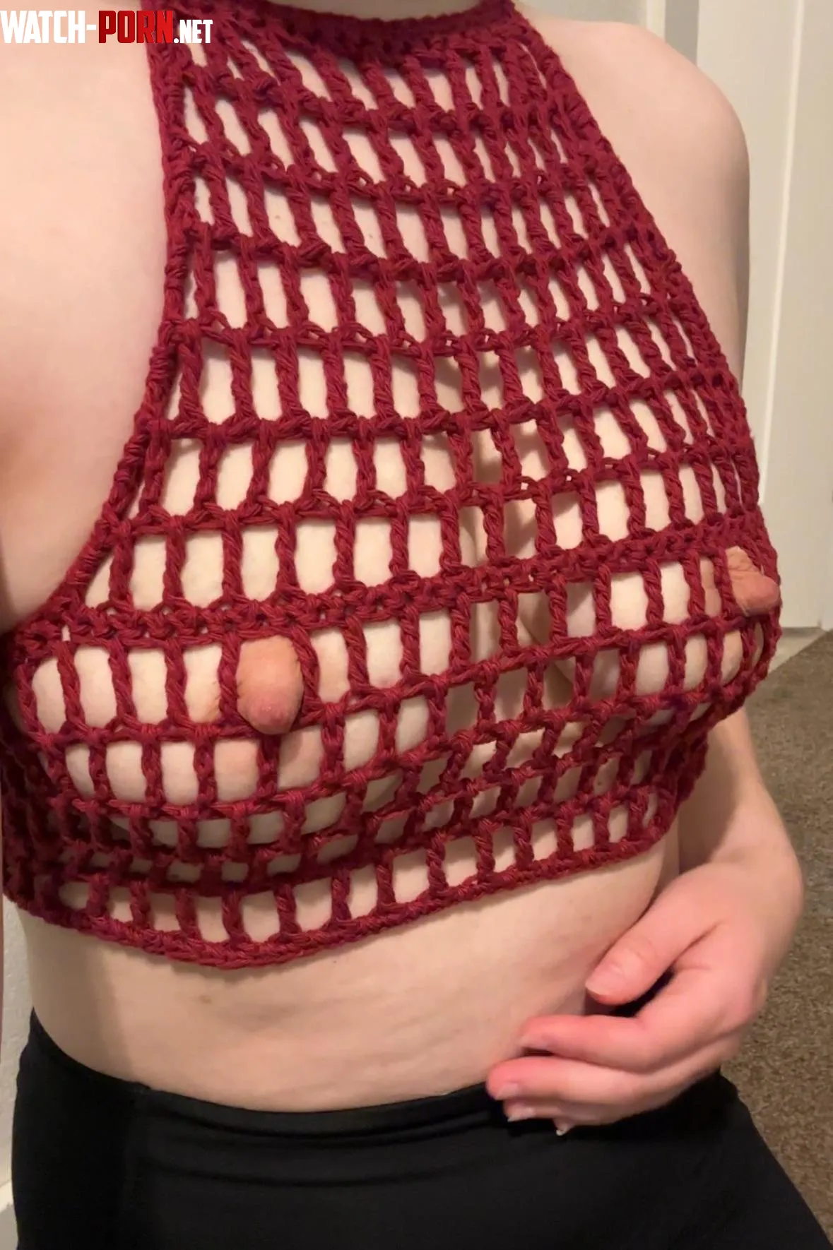 I make my crochet tops breathable by WellySlut