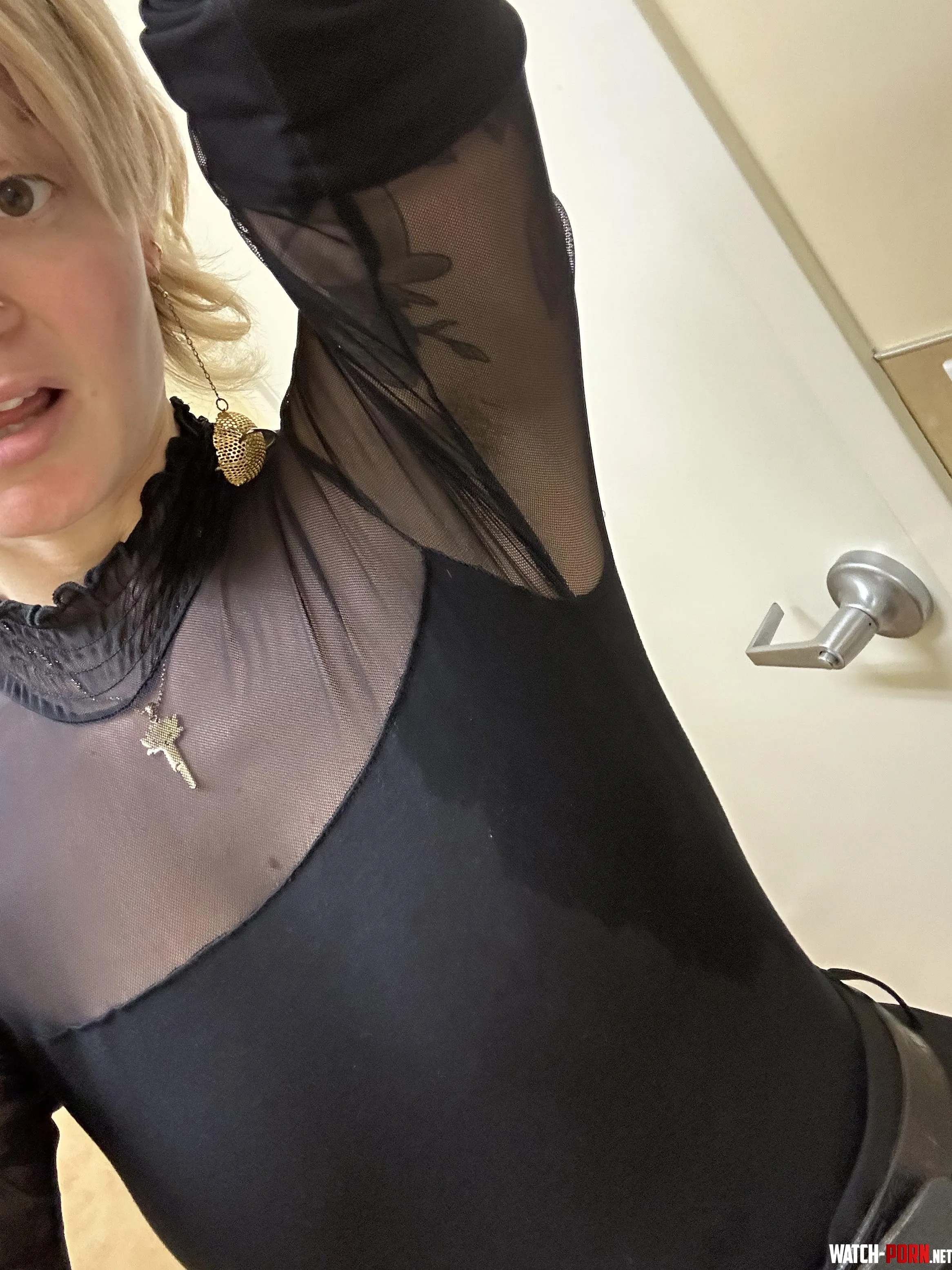 Luckily I was wearing black and this dried up pretty quickly but I got really sweaty at work today after selling 1500 worth of product  by lilylux9