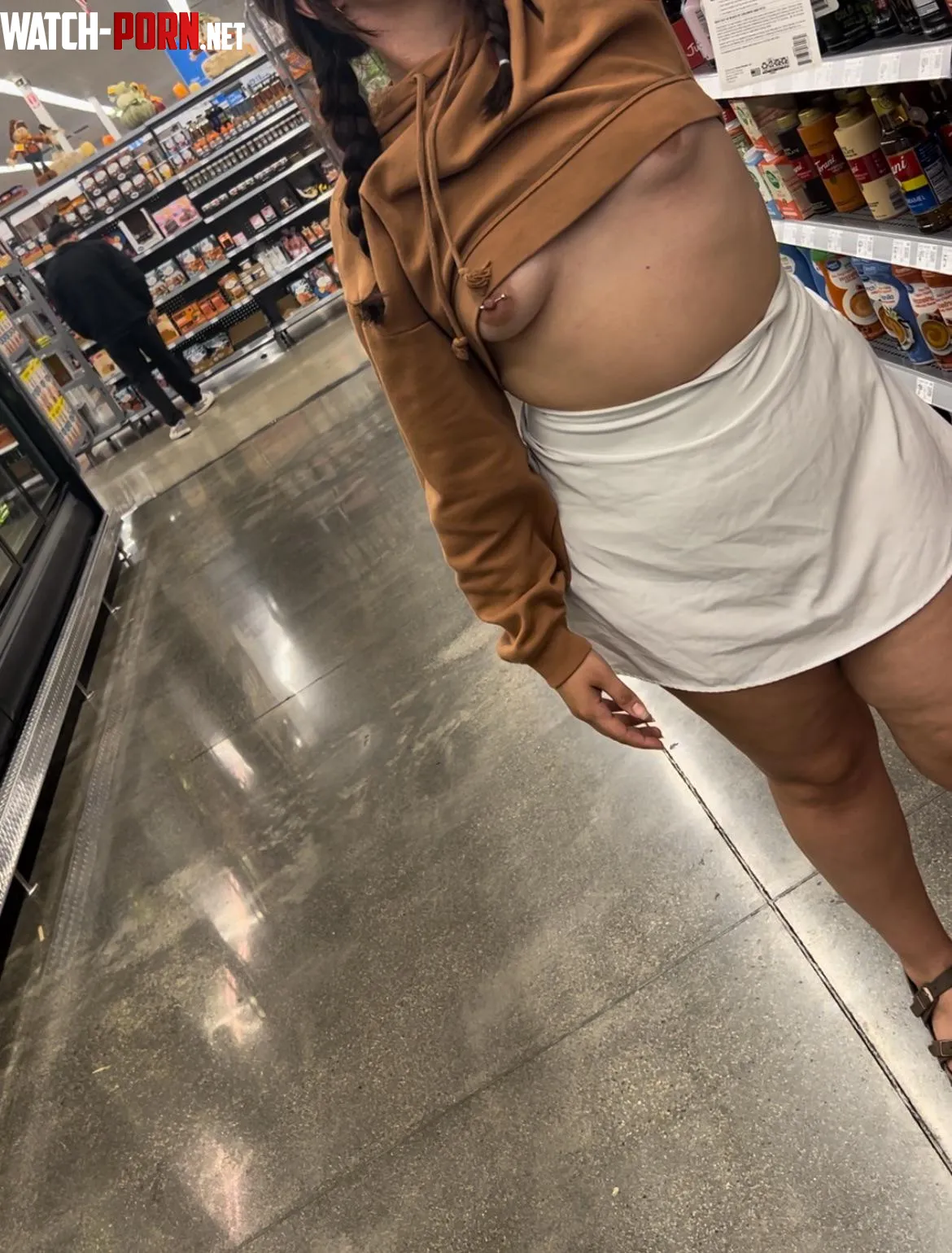 Being naughty like always in the grocery store  by Latinamamabooty