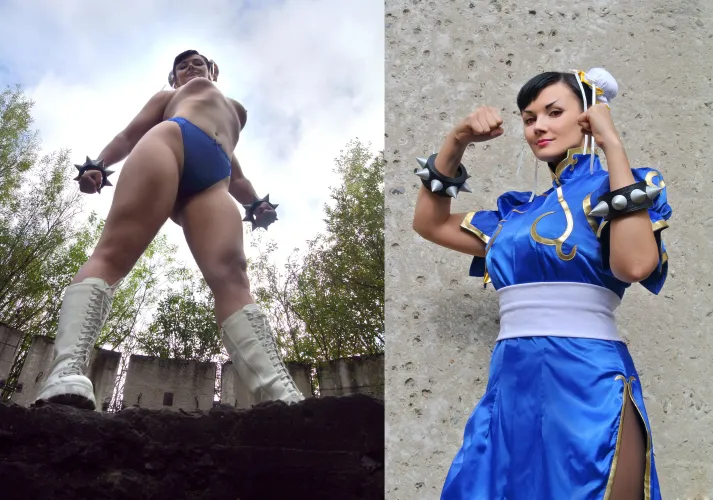 Thumbnail Makatsuge Embodies Chun Li from Street Fighter in Provocative Cosplay | CosplayLewd