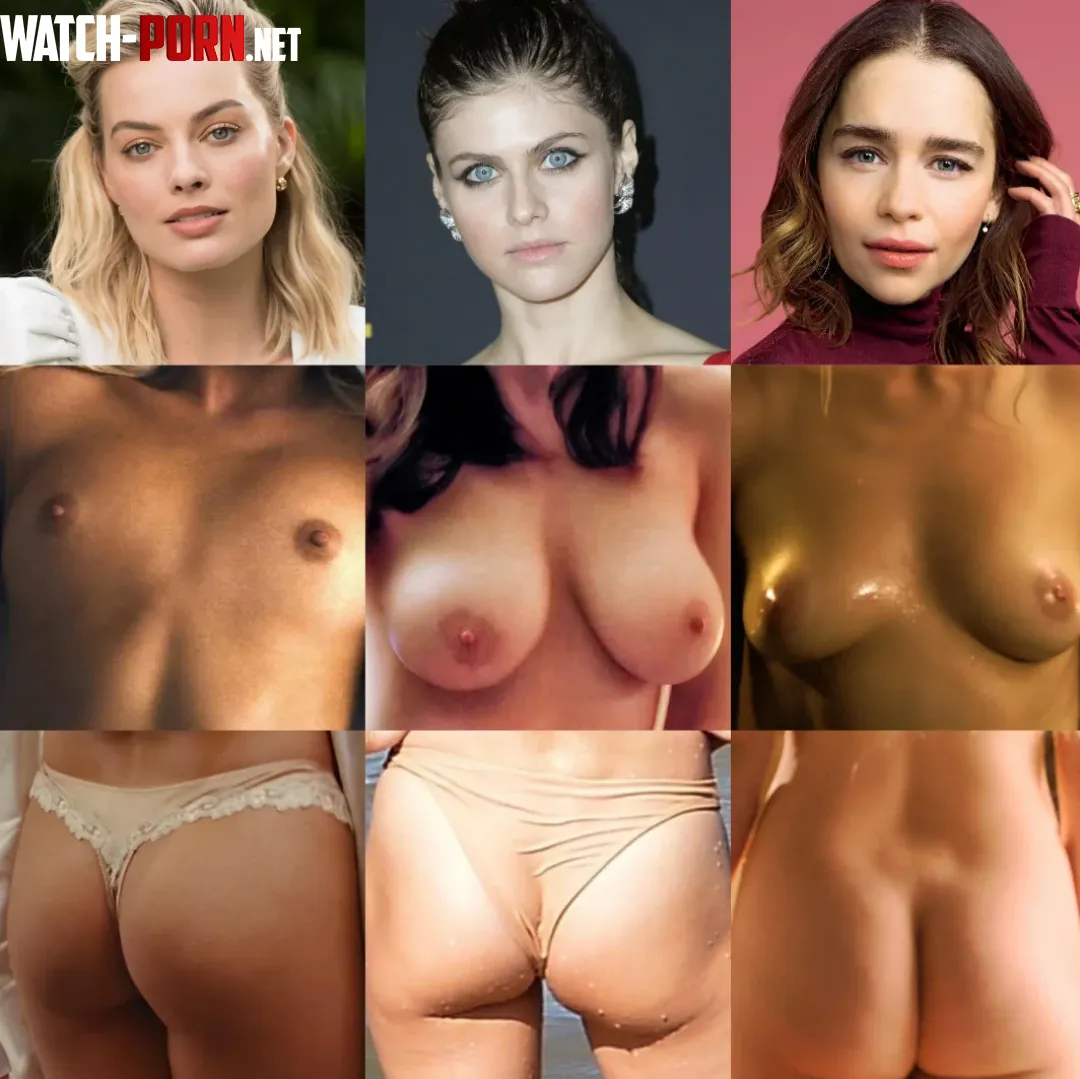 Who is your favourite among these Margot Robbie Alexandra Daddario OR Emilia Clarke  by EzzyyPeezy